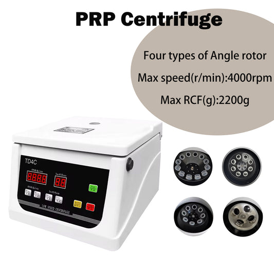 PRP Desktop Centrifuge TD4C - 4000rpm Low Speed Centrifuge (Max 2200g RCF)
