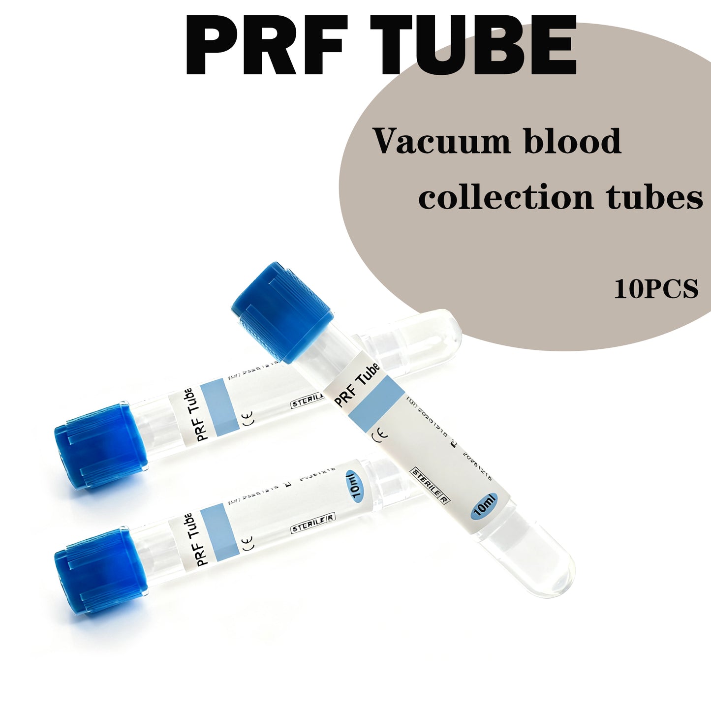 PRF Tube No Additive 10ml Individual Packaging (10 Tubes/Pack)