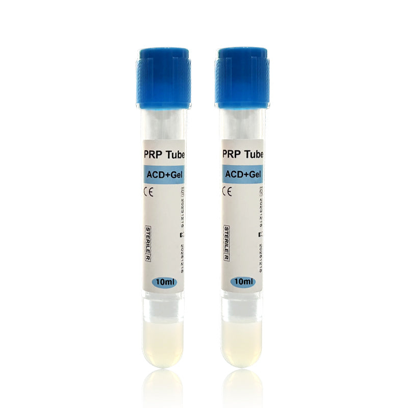 PRP Tubes ACD+Gel Bulk Pack - 50 Tubes/Box (8ml/10ml/12ml/15ml Options)