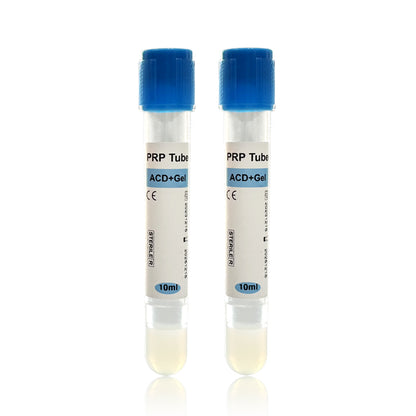 PRP Tubes ACD+Gel Bulk Pack - 50 Tubes/Box (8ml/10ml/12ml/15ml Options)